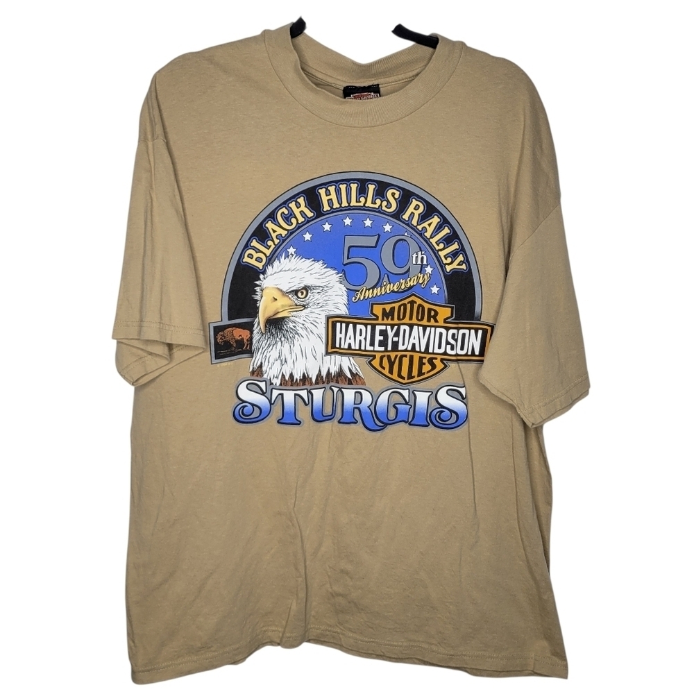 Vintage 90s Harley Davidson Sturgis Black Hills Rally 59th Anniversary T-Shirt